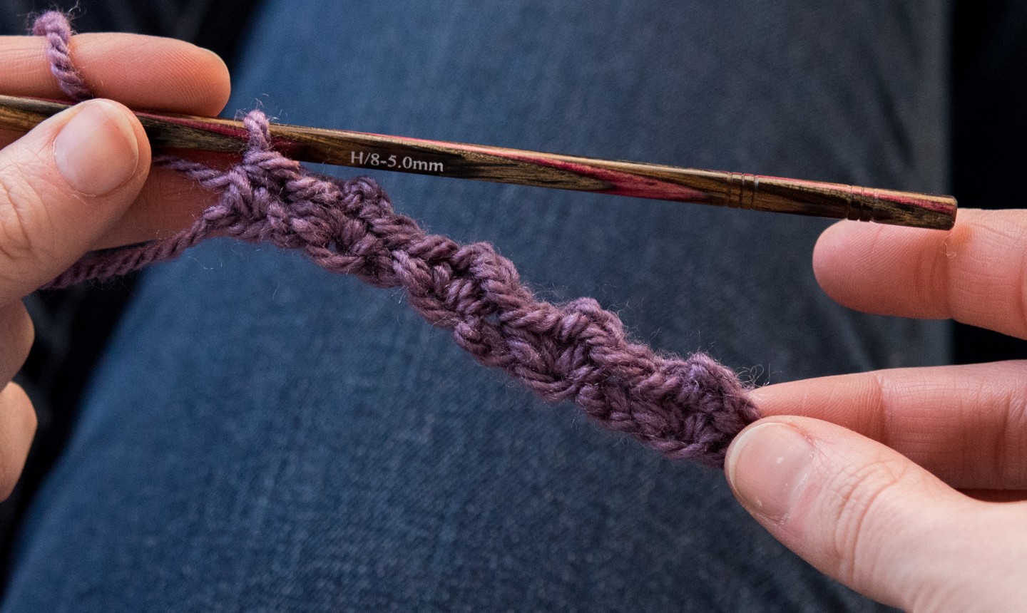 row 1 crochet primrose stitch
