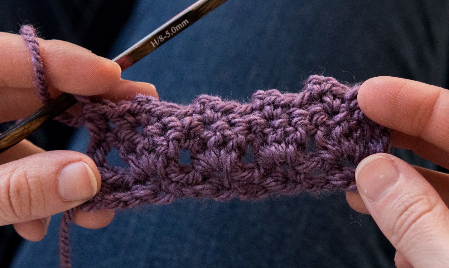 row 2 crochet primrose stitch