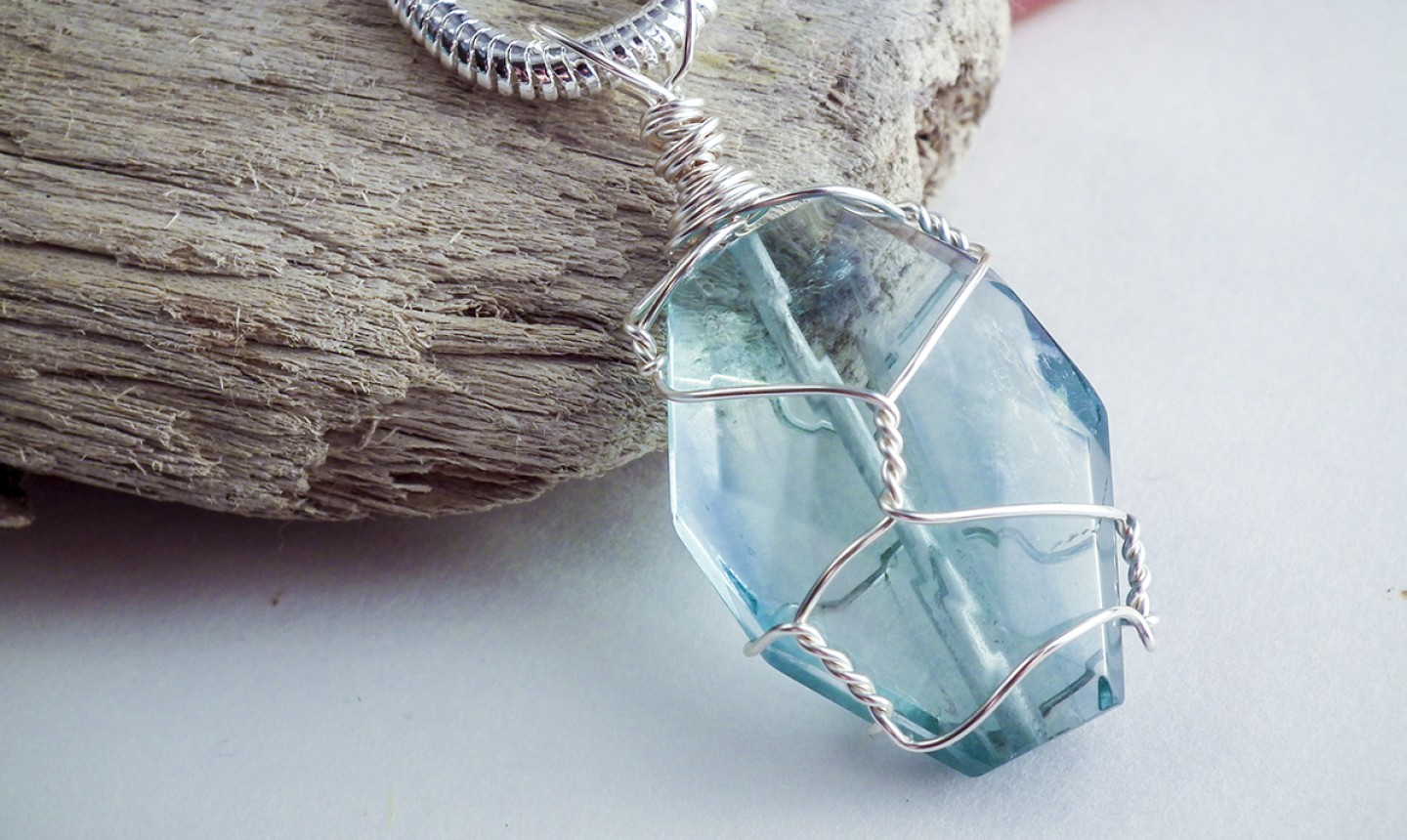 Wire Wrapped Crystal Necklace