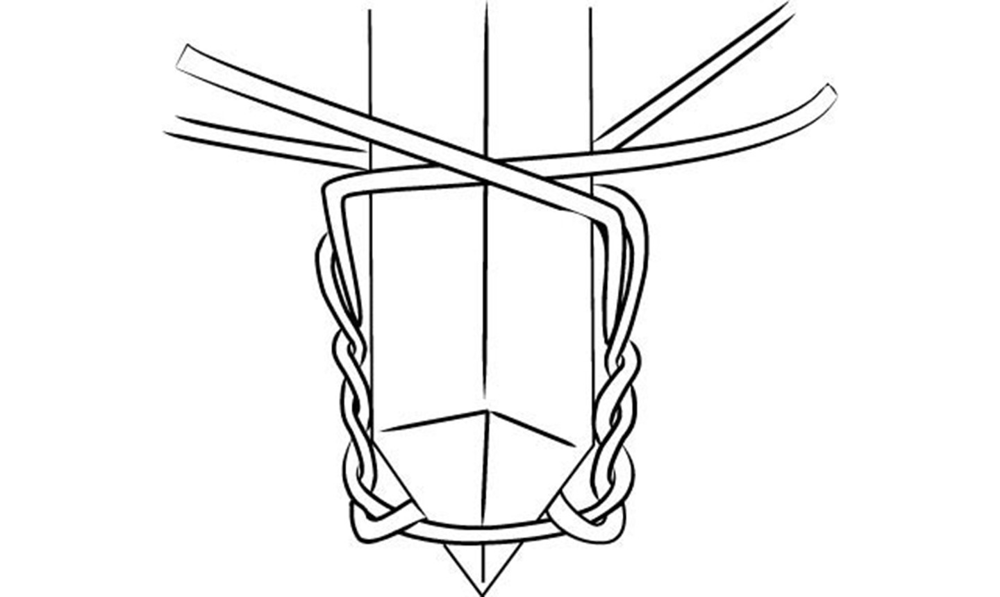  crossing wire illustratie