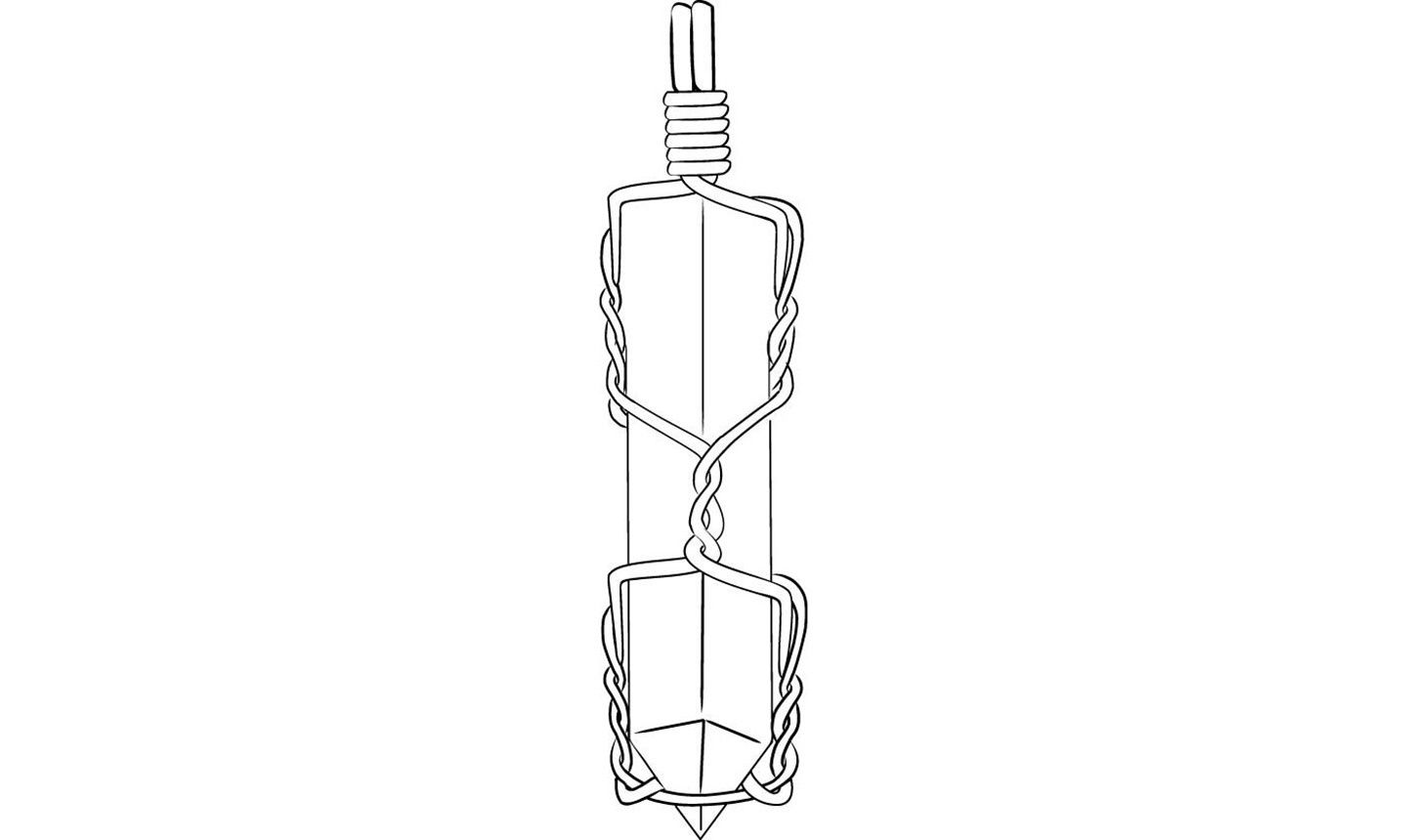 double wrap loop pendant illustration