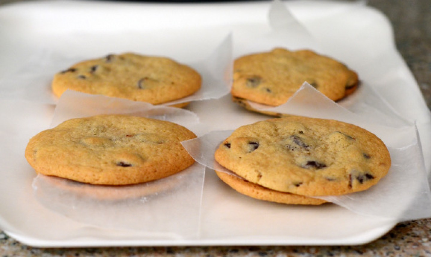 fresh chocolate chip cookies