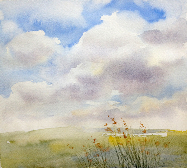 The Sky’s the Limit: How to Paint a Simple but Realistic Watercolor Skyproduct featured image thumbnail.