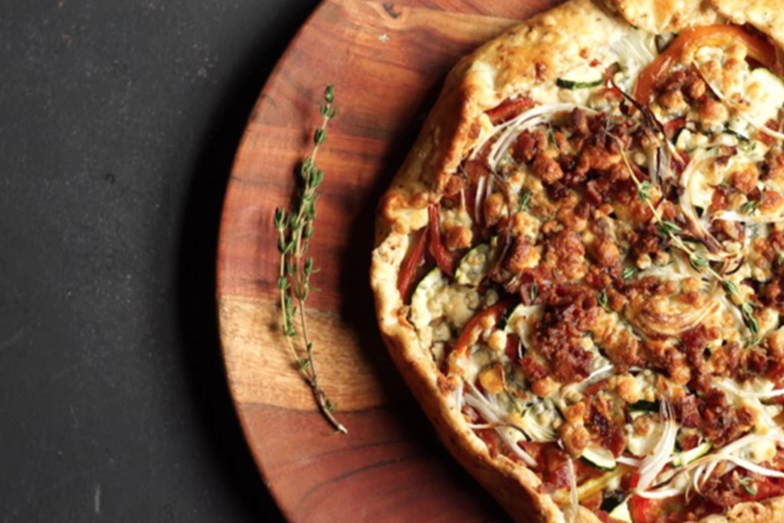 tomato bacon galette