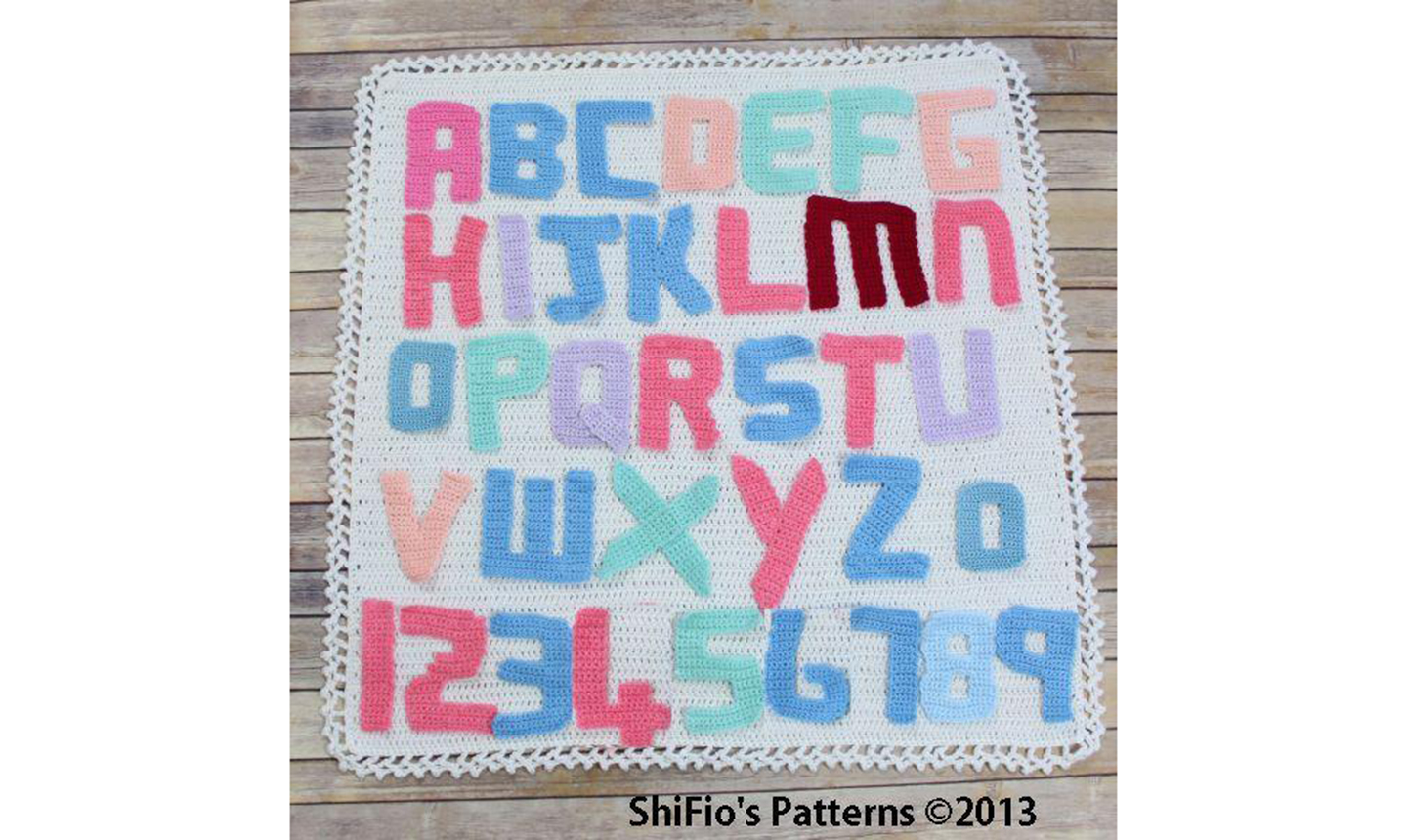 Crochet alphabet letters