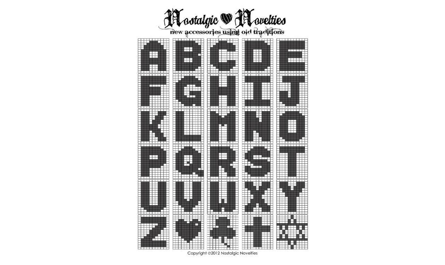 Crochet letters best sale on blanket