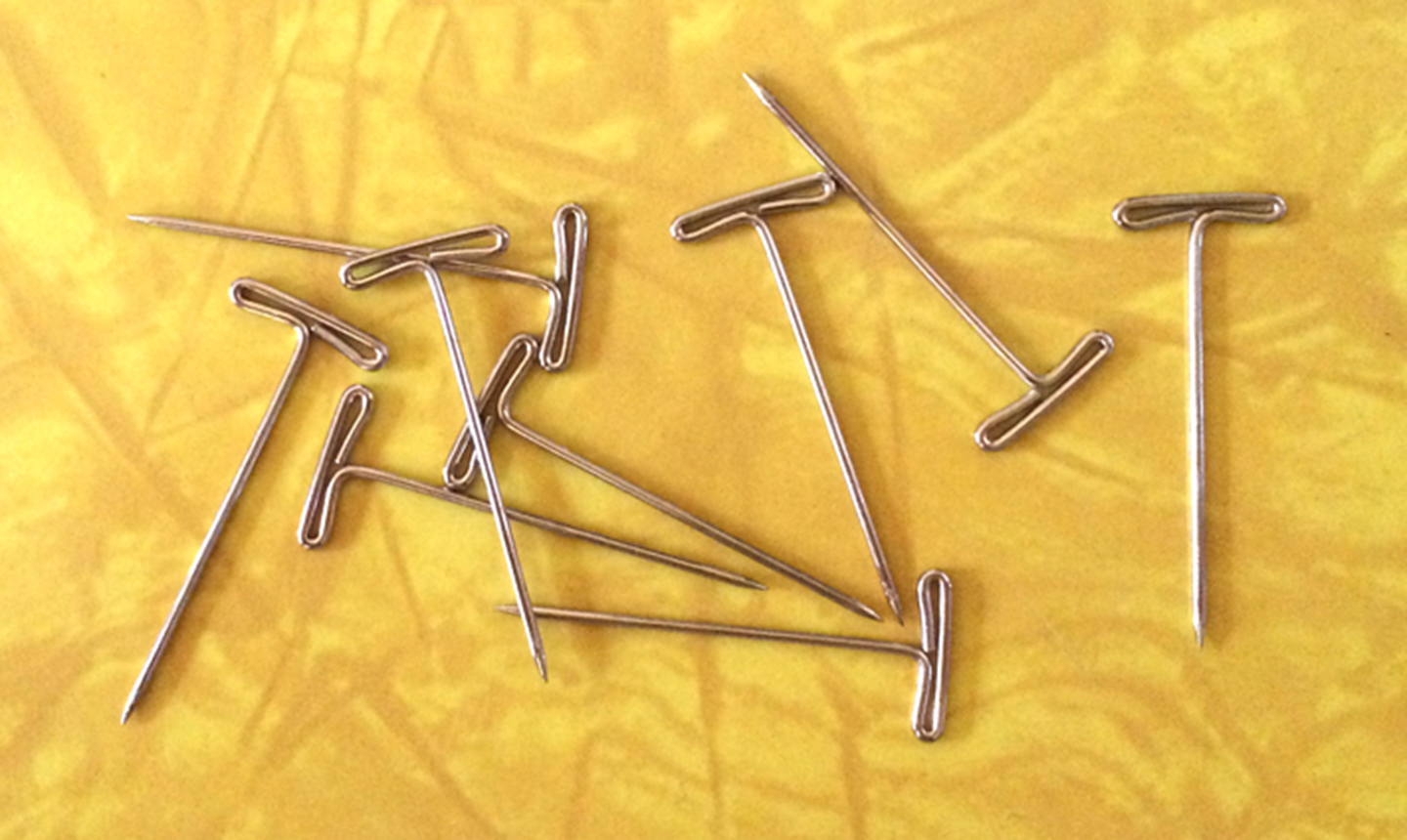 triple paper Metal, Nicle Plated Steel Pins 