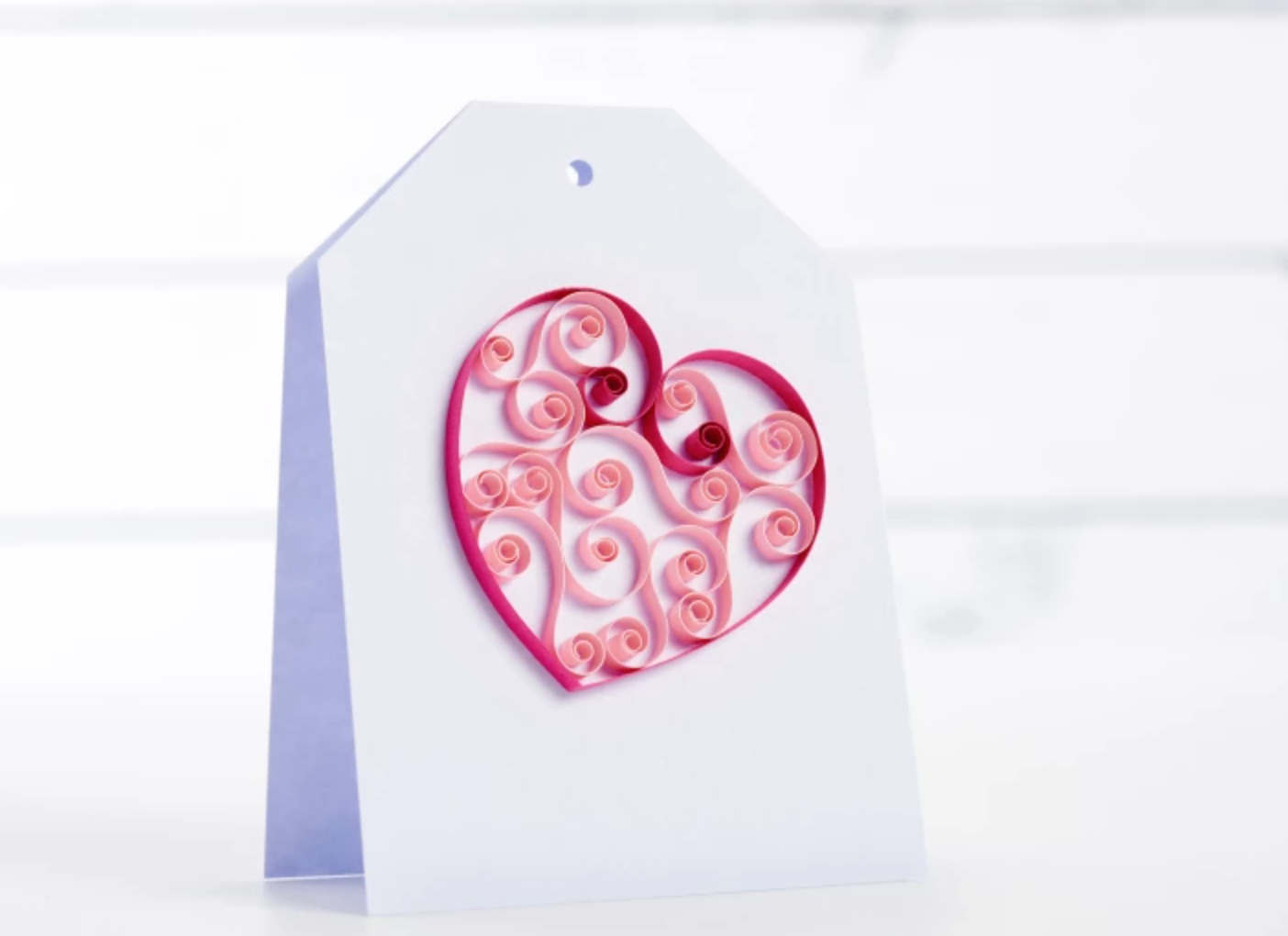 quilled heart card