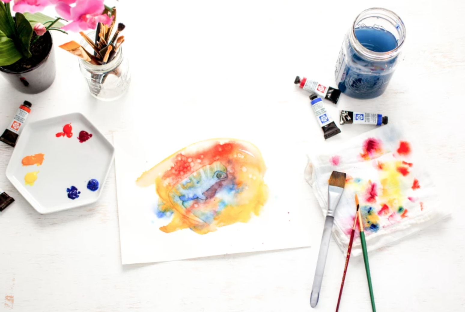 Easy Ideas on How to Use Acrylic Ink as Watercolor