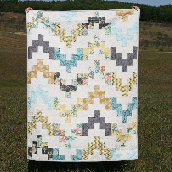 Modern Meadow Lap or Baby Quilt- pattern also available