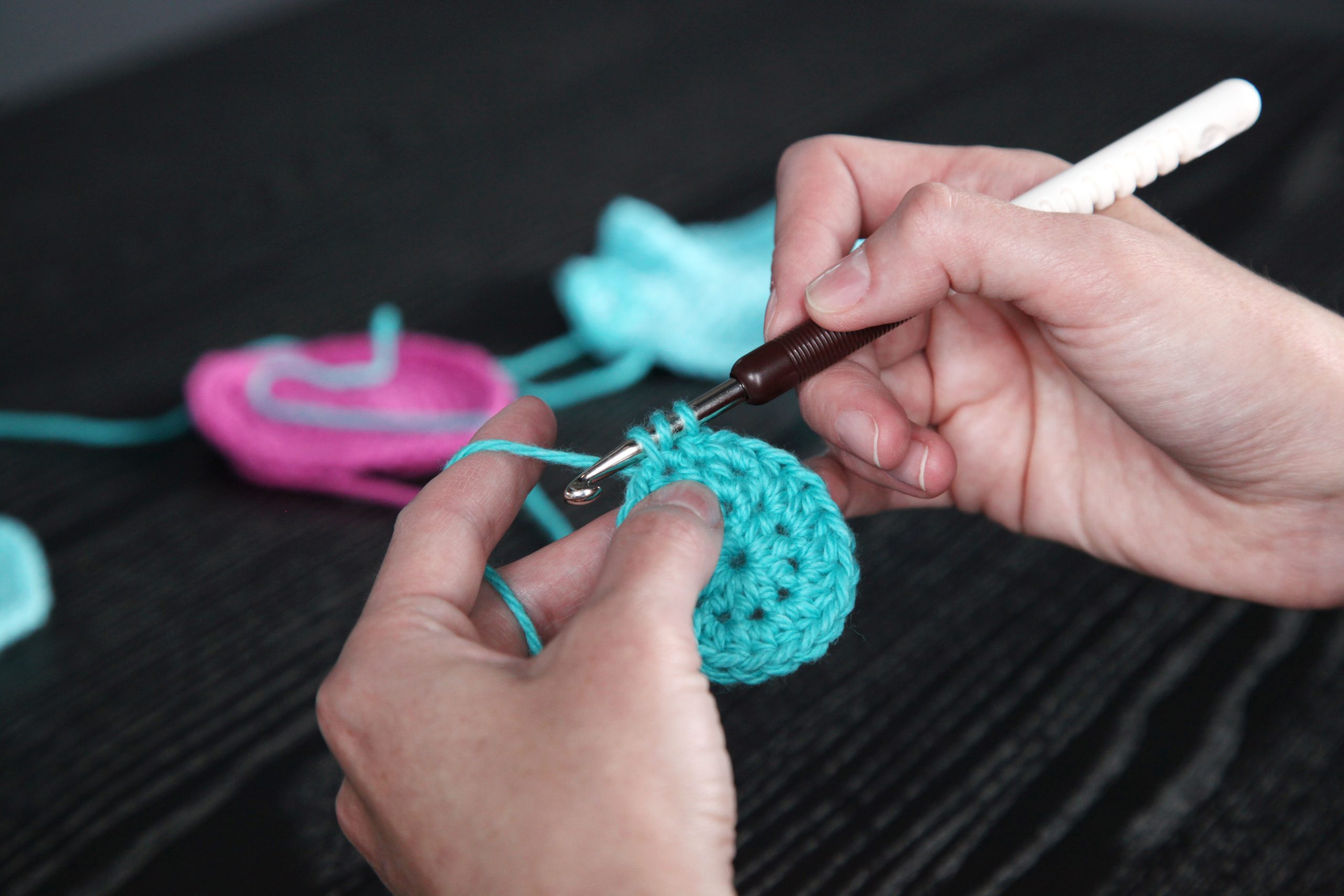 Mini Crochet Circle Rings for Mom - Make and Takes