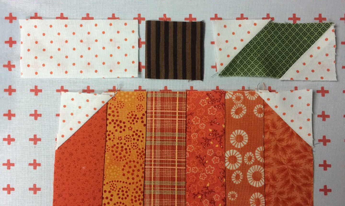 Pumpkin Quilt Block Pattern Free