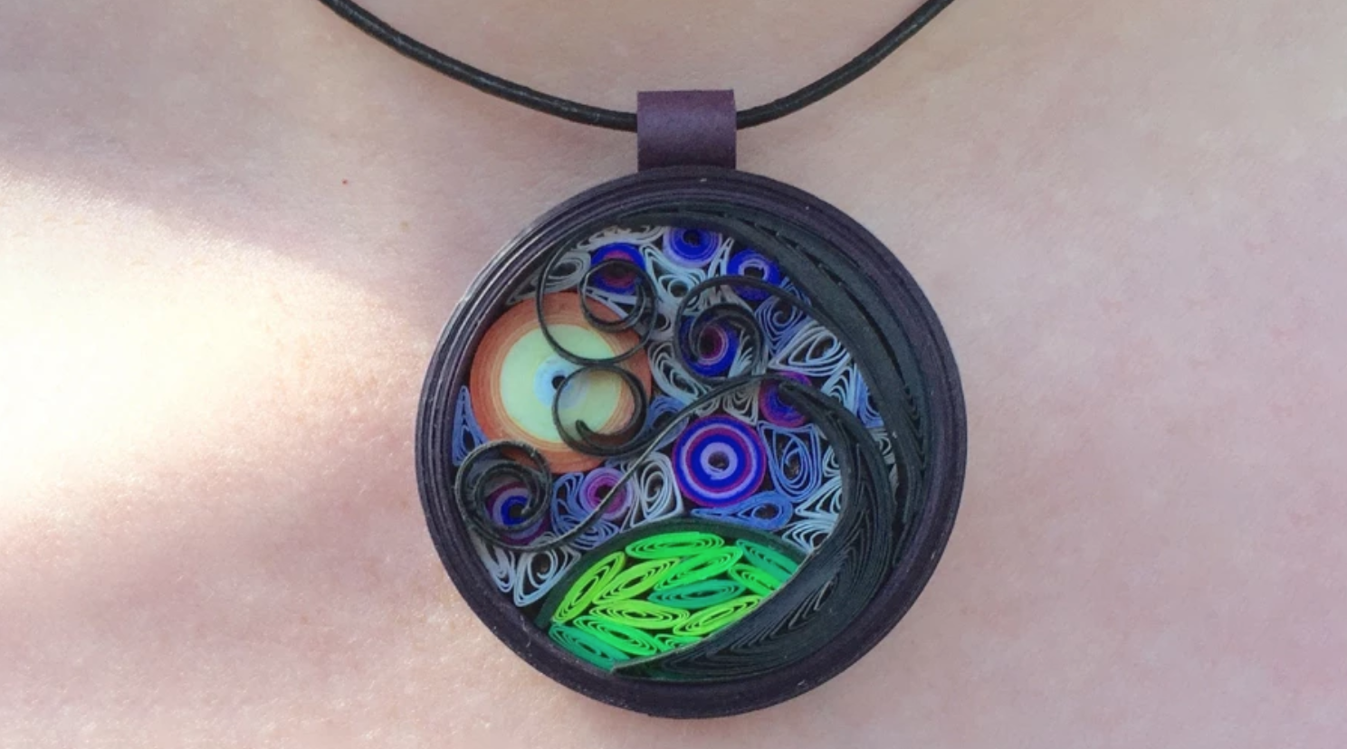 quilled pendant