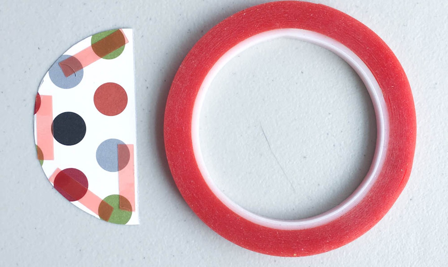 Half circle and tape