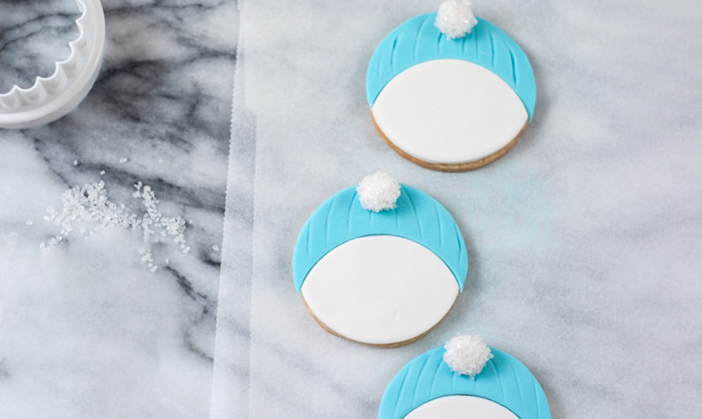 snowman hat cookies