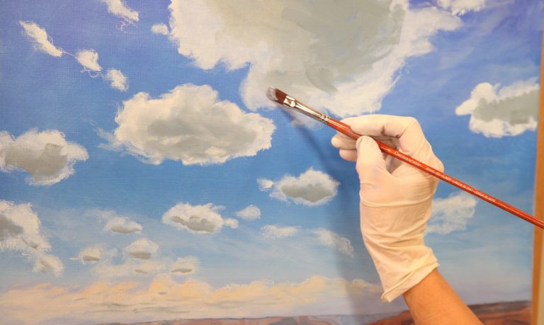 painting clouds