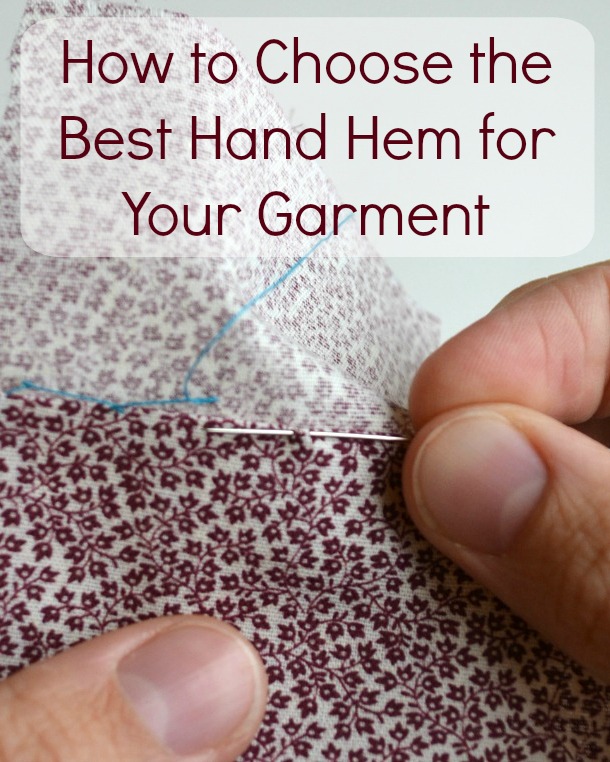 How to Hem by Hand: A Handy Hemming Stitch Chart + Tutorials