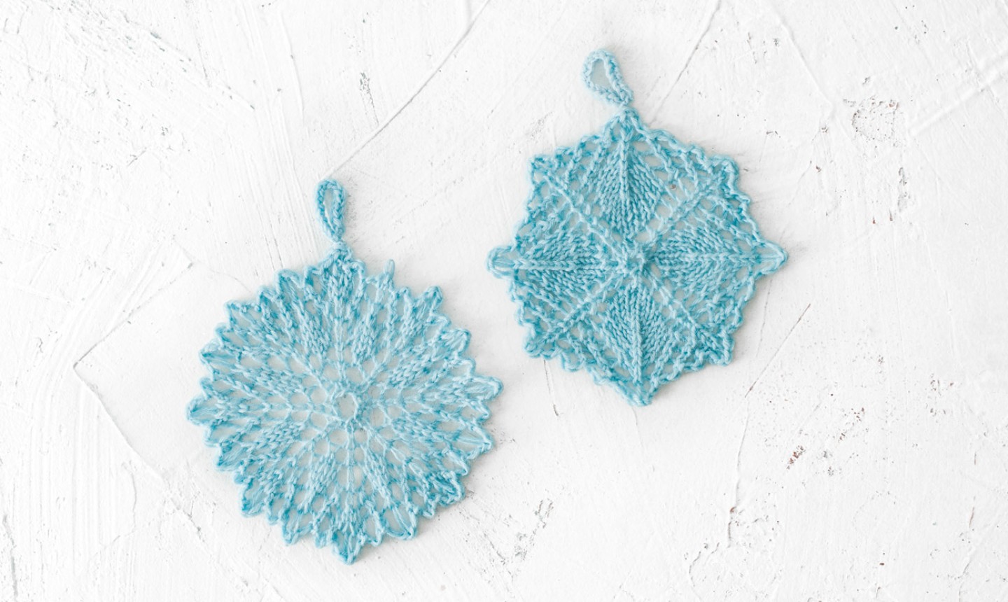 Let It Snow With These Cozy Knit Snowflakes