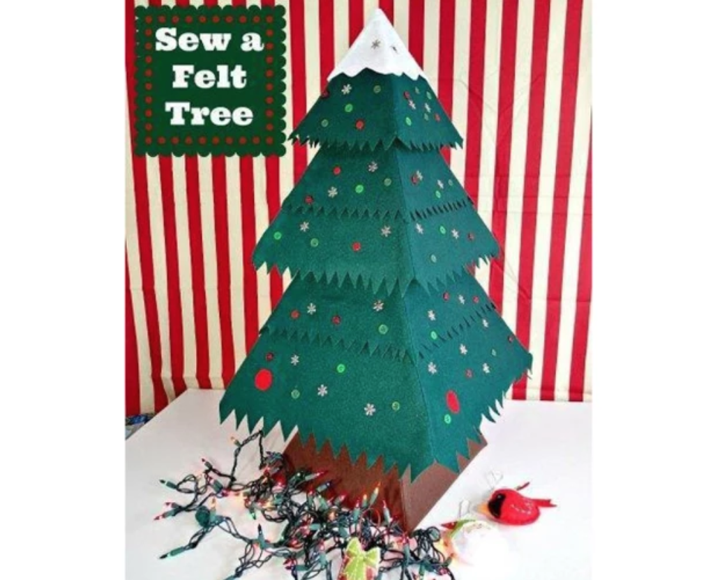 3d felt christmas tree