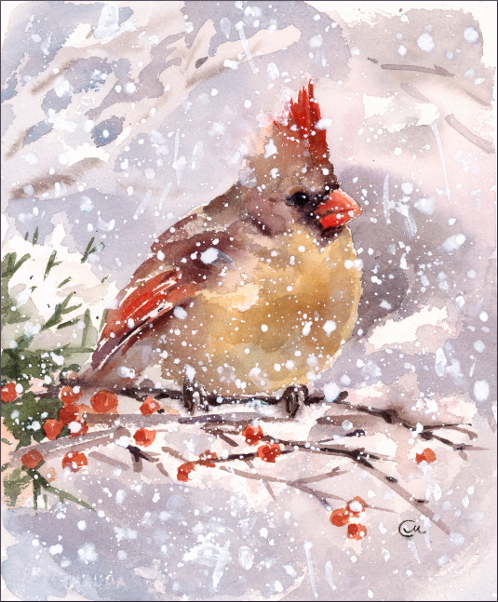 5 Ways to Paint Falling Snow in Watercolorproduct featured image thumbnail.