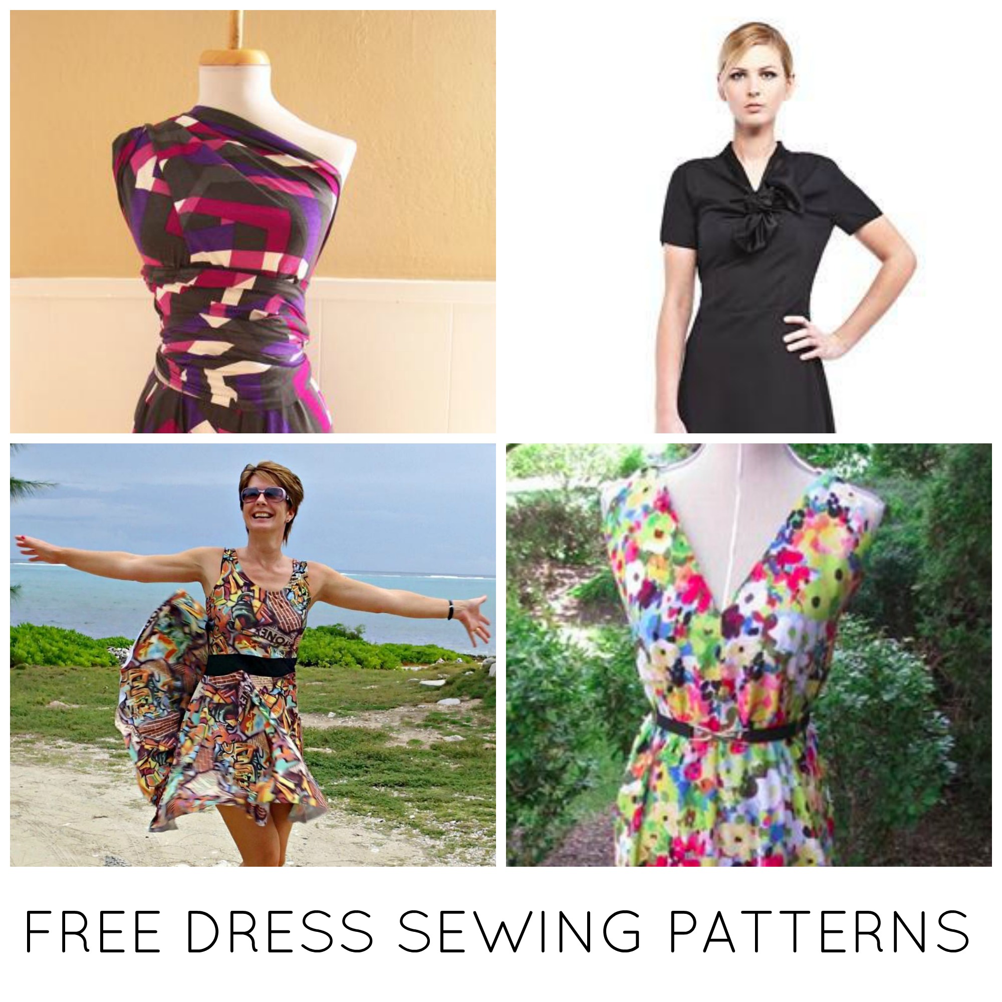 10 FREE Jersey Dress Patterns