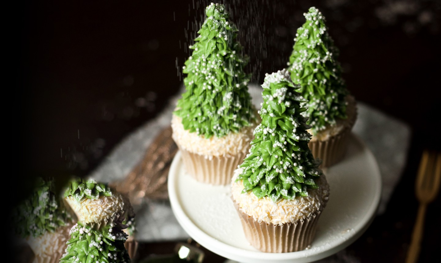 christmas tree cupcakes