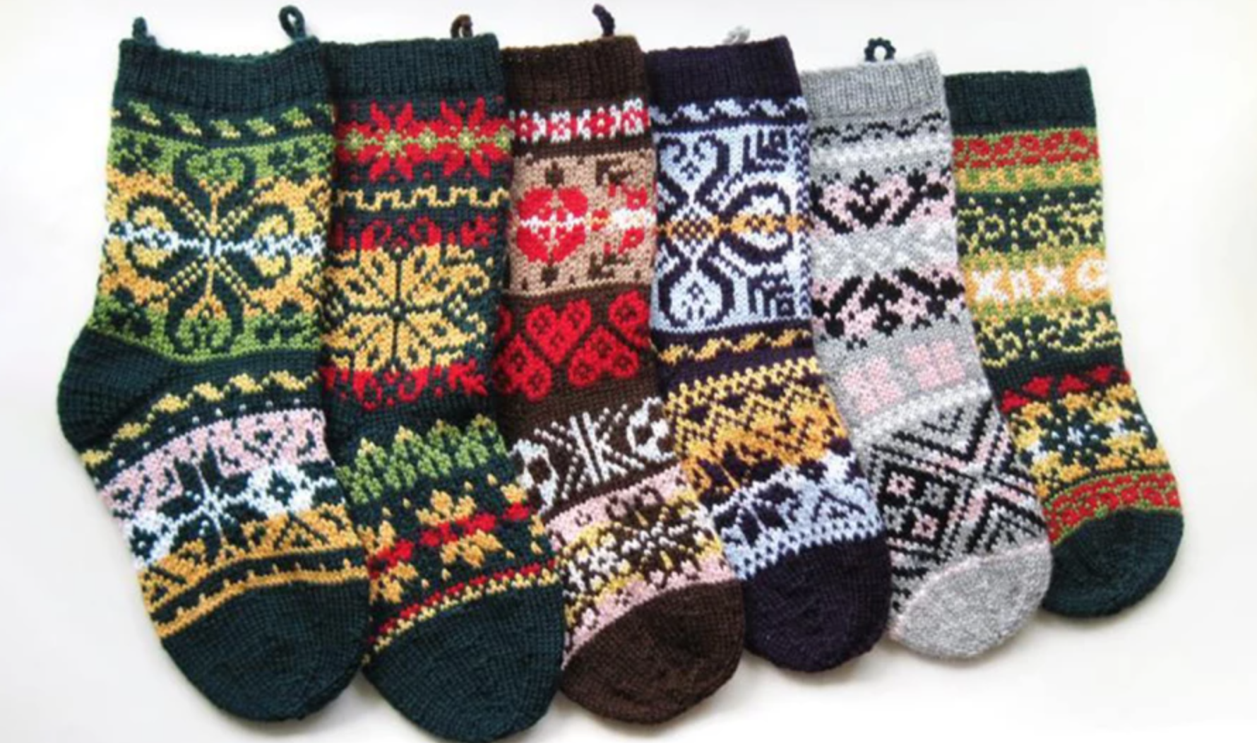 six knit stockings