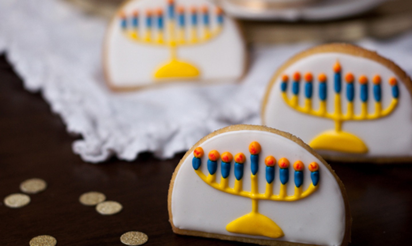 stand-up menorah cookies