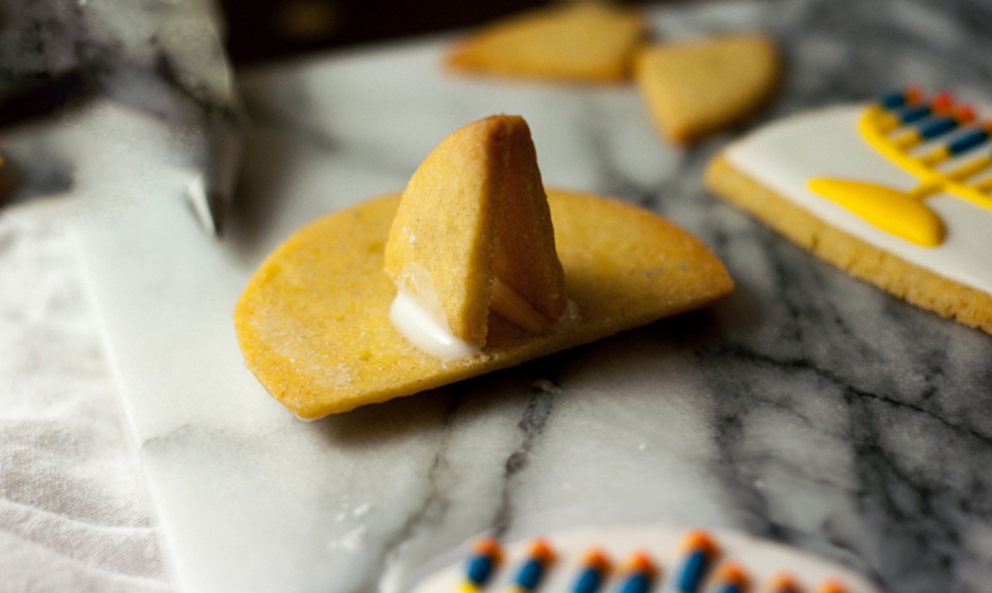 adding back of menorah cookie