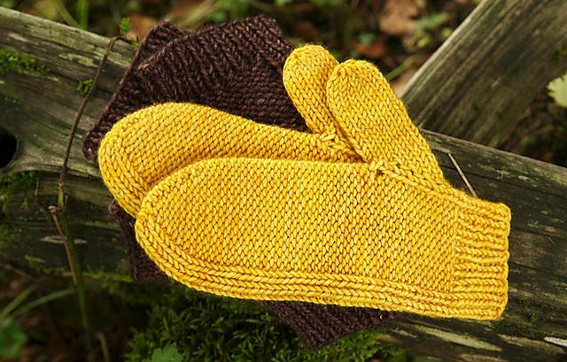 Hand knitted shop mittens pattern