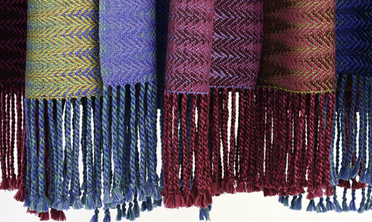 Handwoven in Ireland Wool Tassel Fringe Scarf up to 50% off