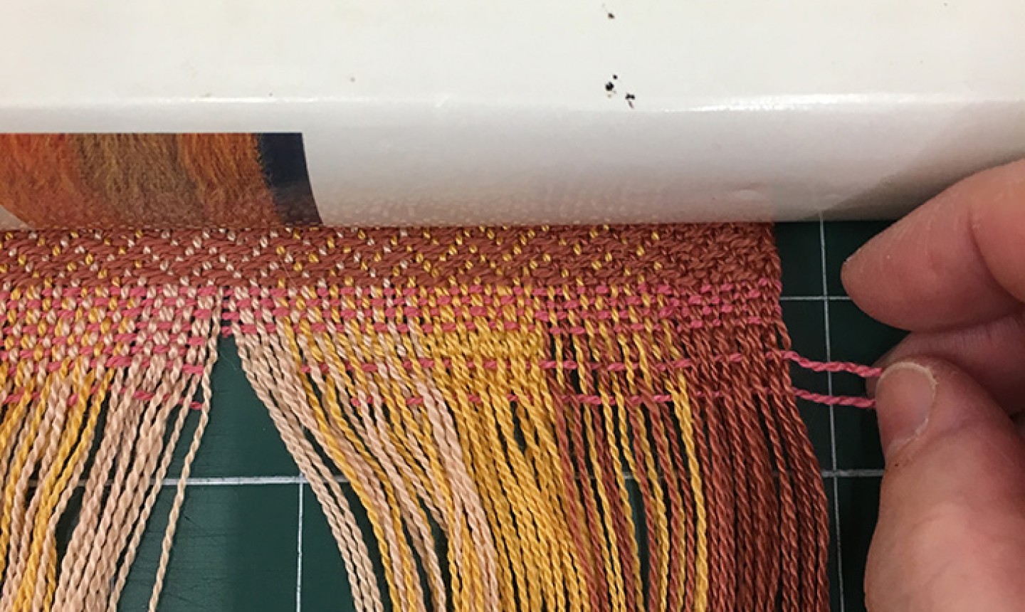 making fringe scarf 1