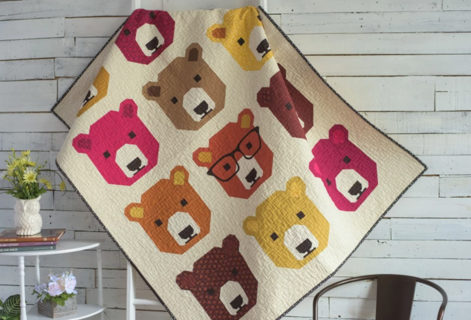 Baby quilt best sale woodland animals