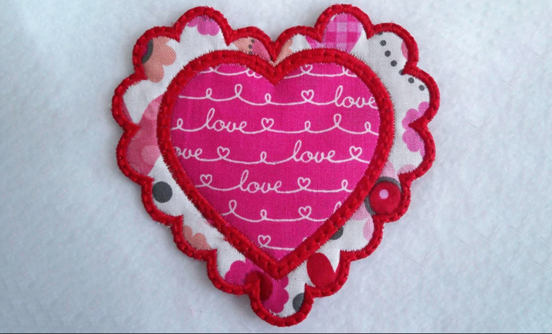 heart applique