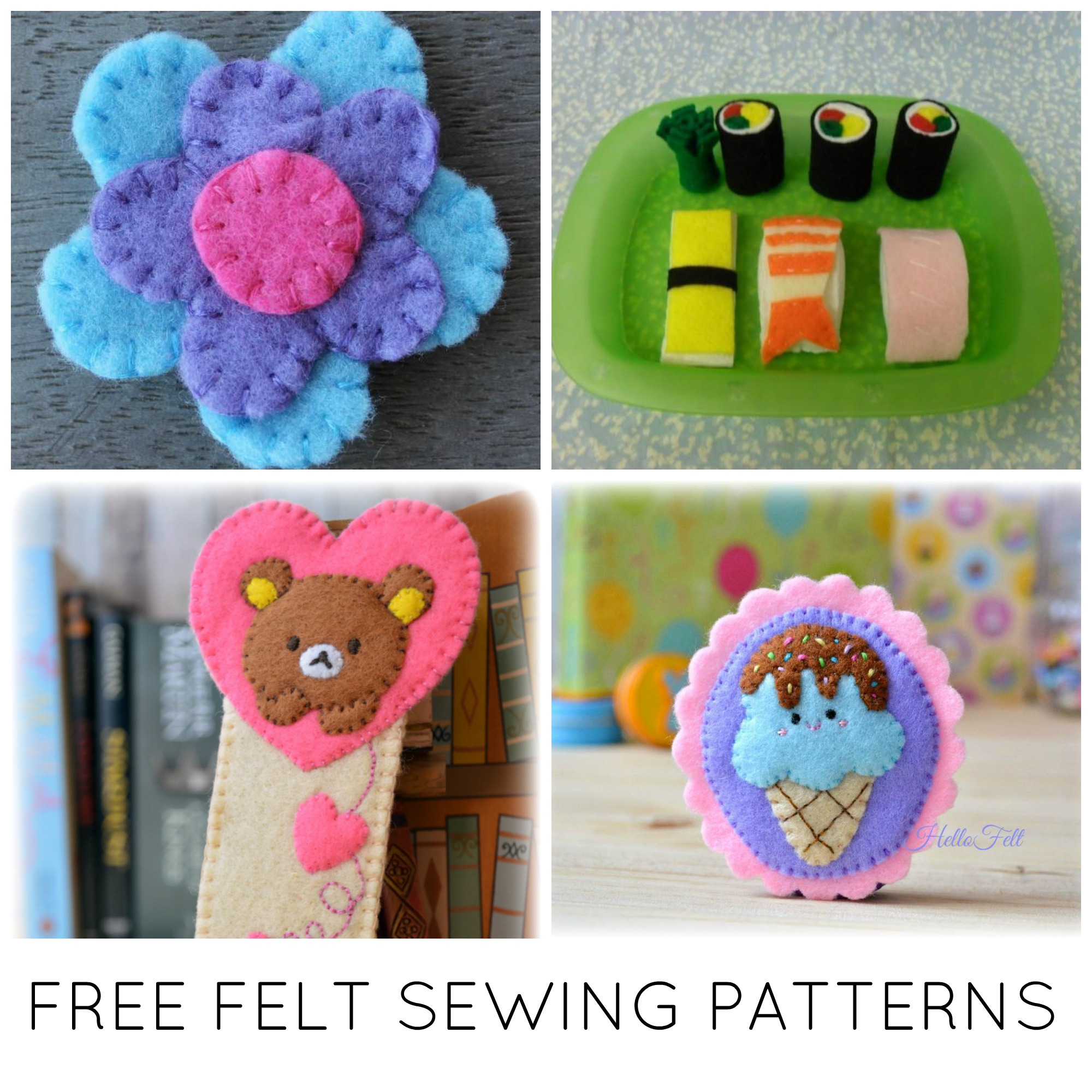 10 Fast & FREE Felt Sewing Patterns | Craftsy