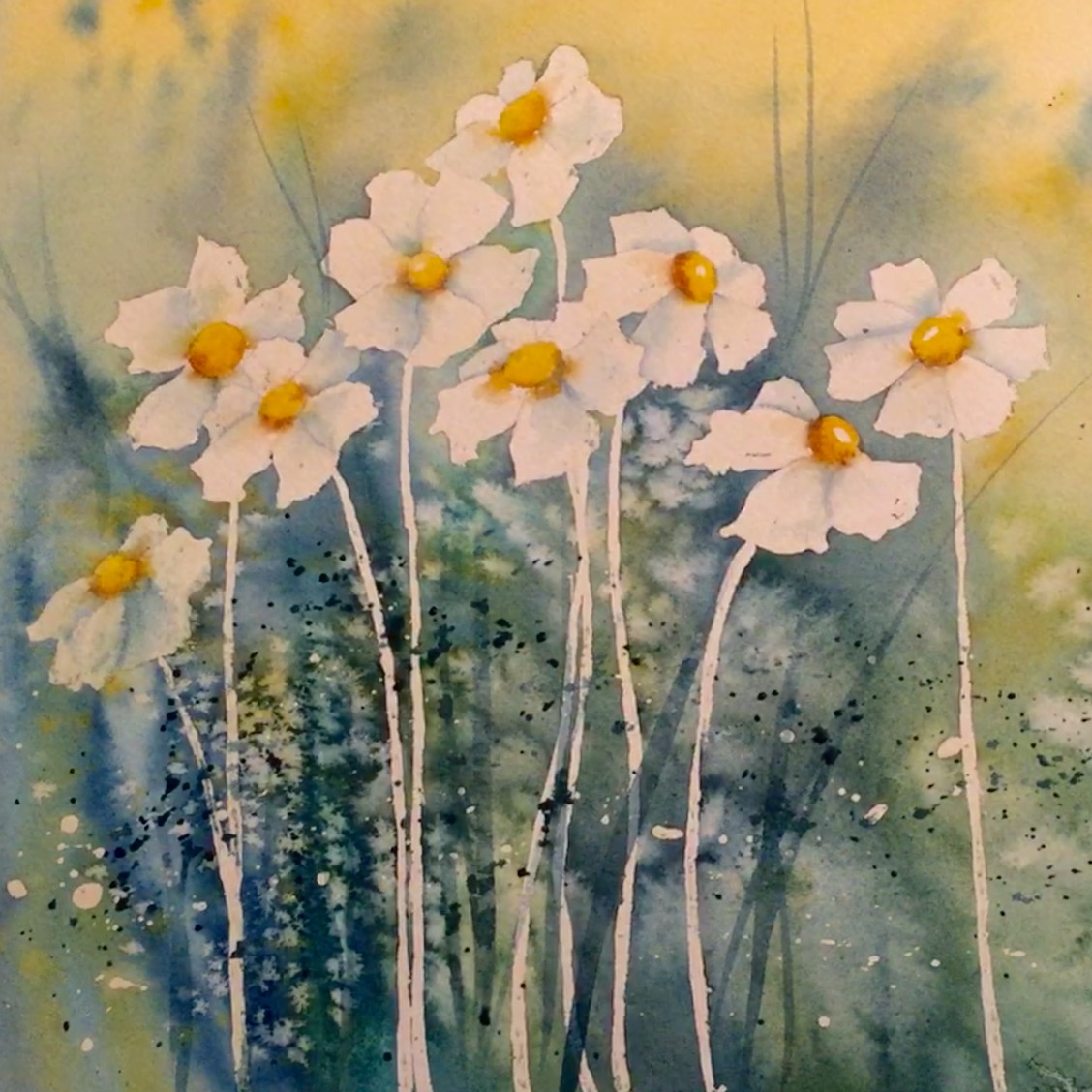 Draw + Paint a Daisy in Watercolour – Surely Simple