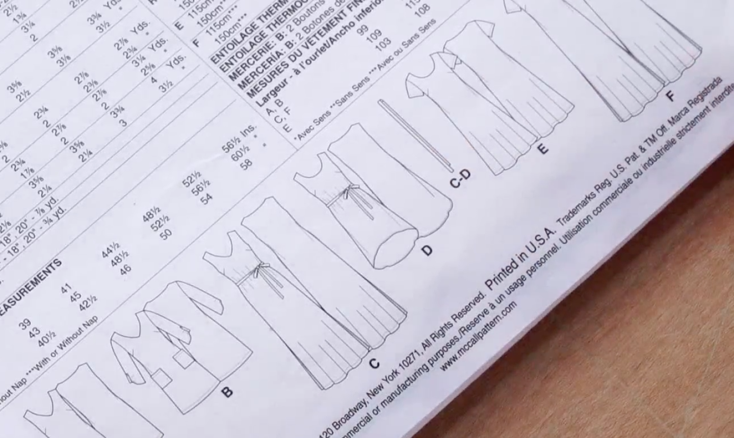 Understand Sewing Pattern Instructions before you start your project!