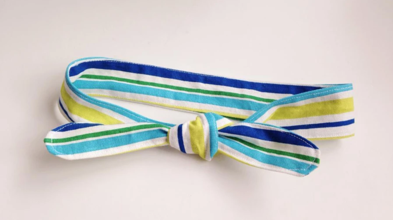 knotted striped headband