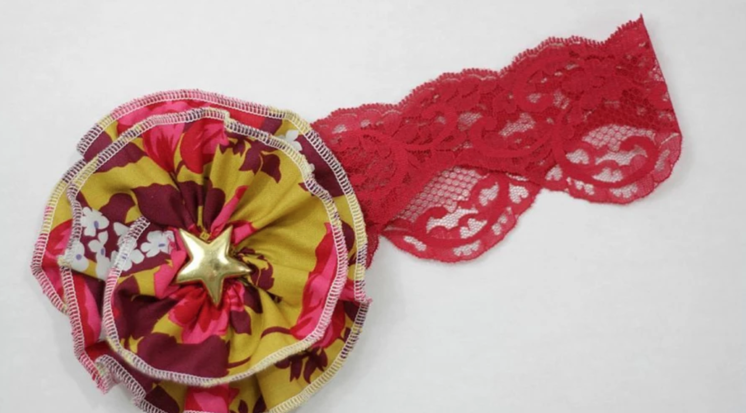 lace flower headband