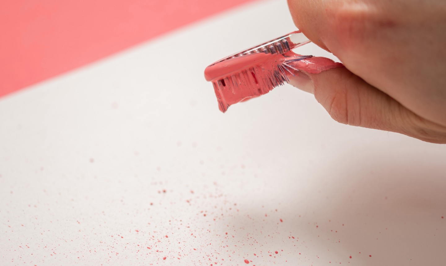 DIY Splatter Paint Popsicle Stick Runner