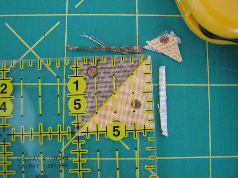 Measuring a fabric square