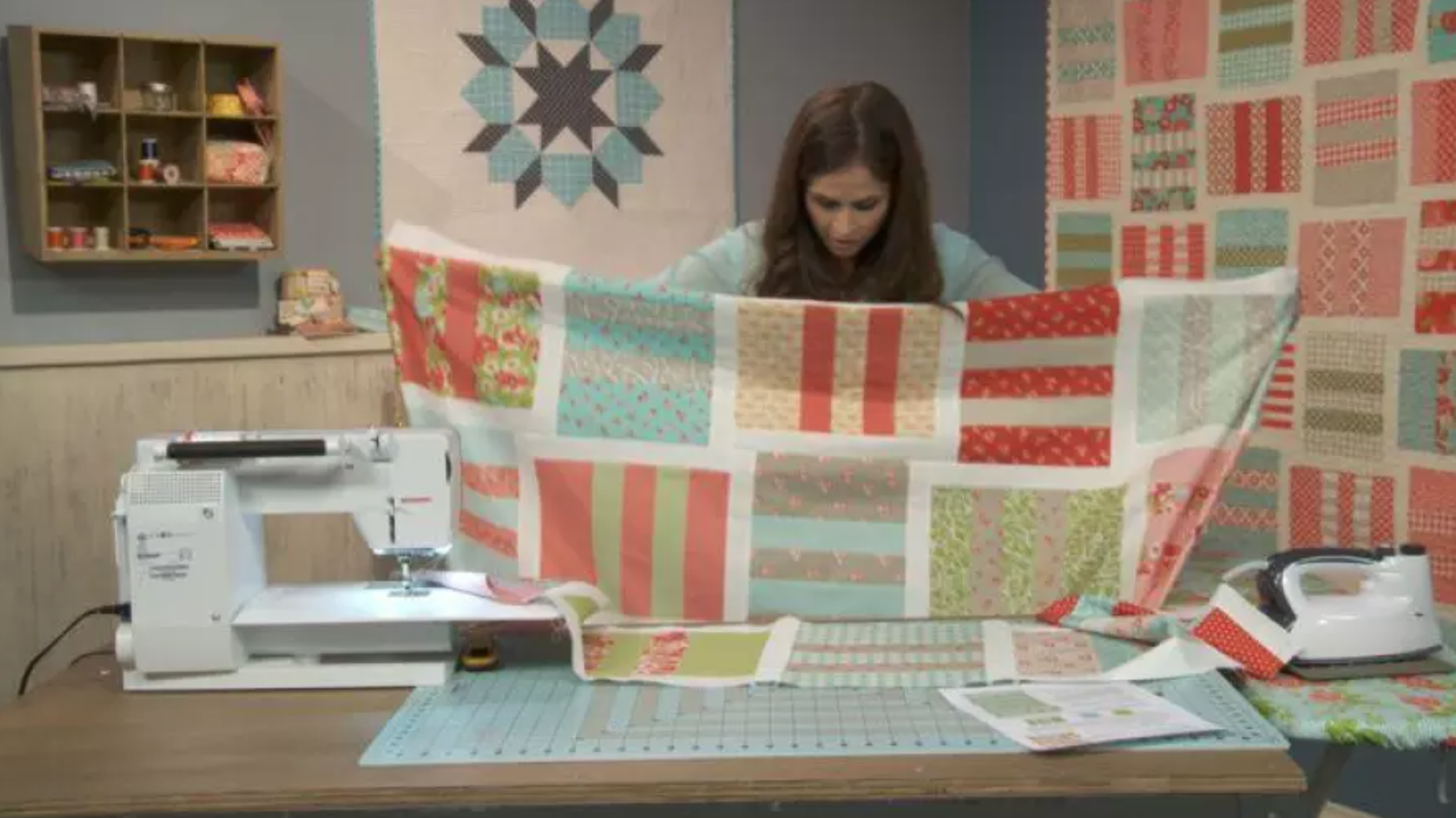 layer cake strip quilt