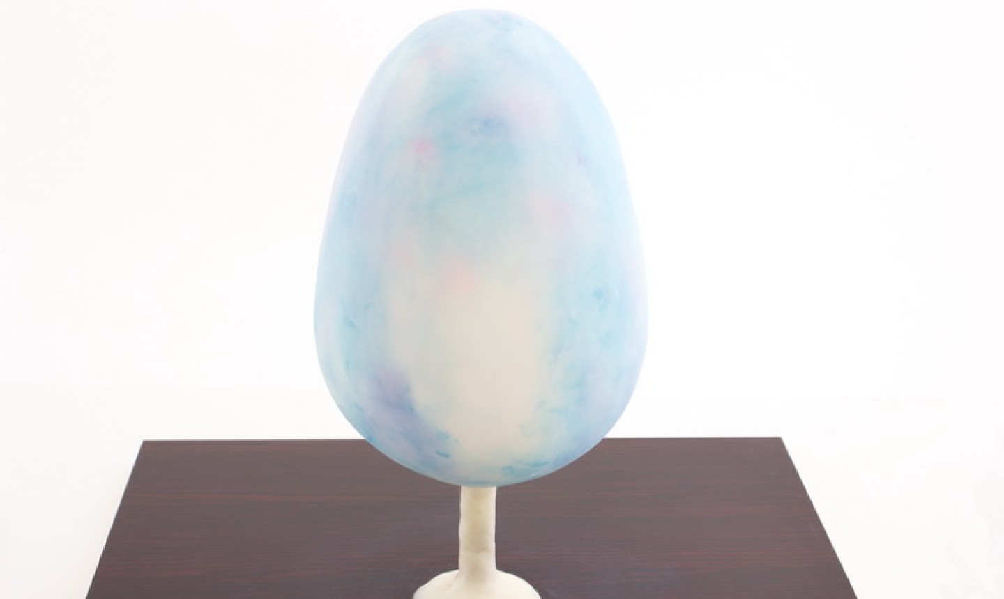 egg cake painted in pastel dust