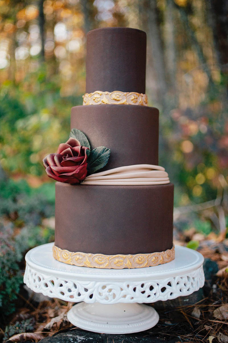 28 Chocolate Wedding Cakes to Inspire Your Own