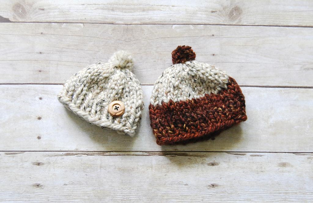 Knitted baby deals beanie hat