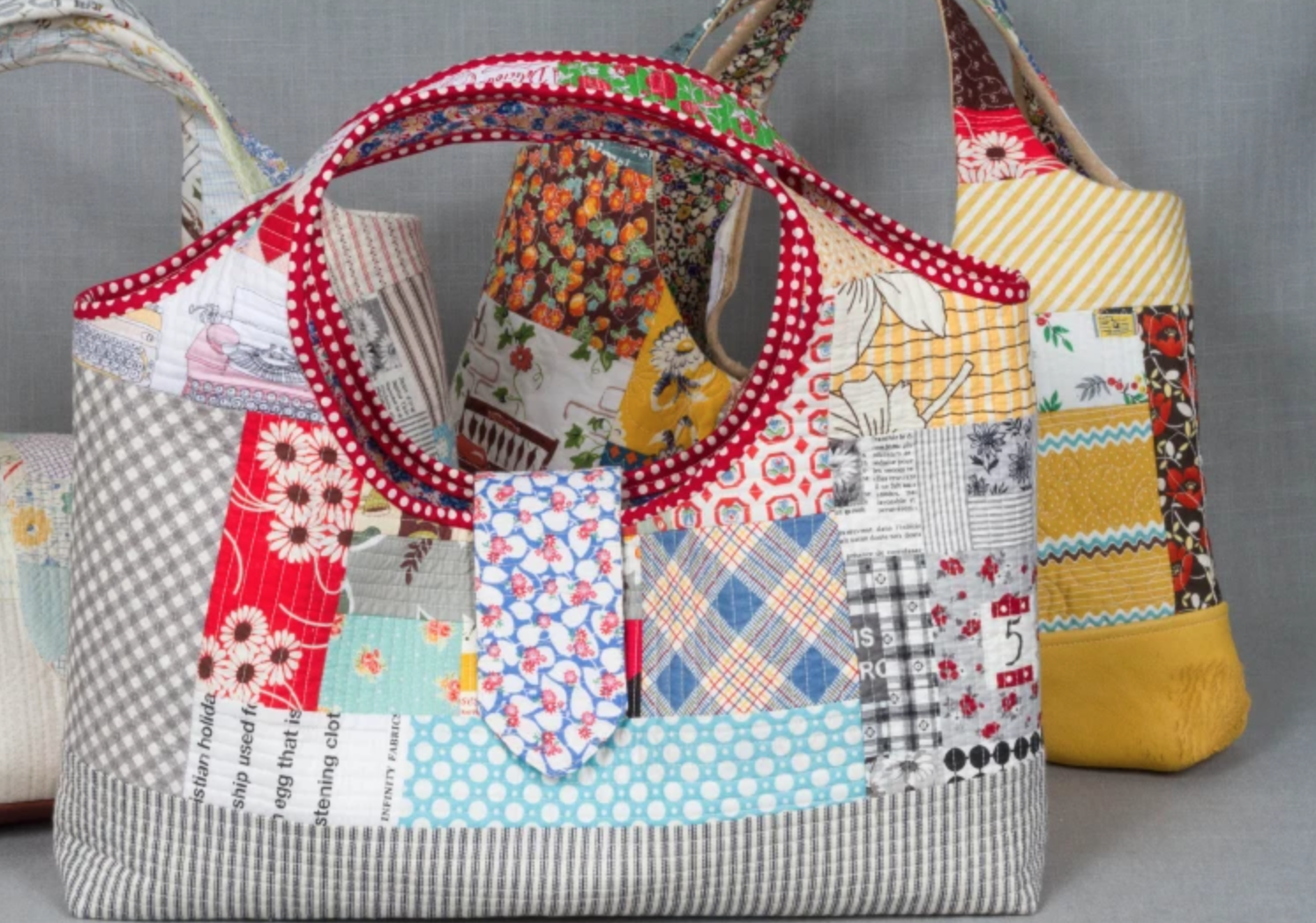 patchwork tote bag