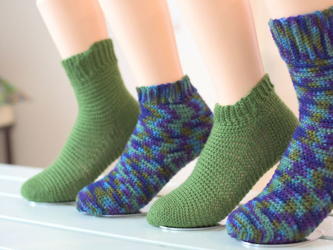 Crochet Yoga Socks - Free Pattern & Tutorial - B.hooked Crochet