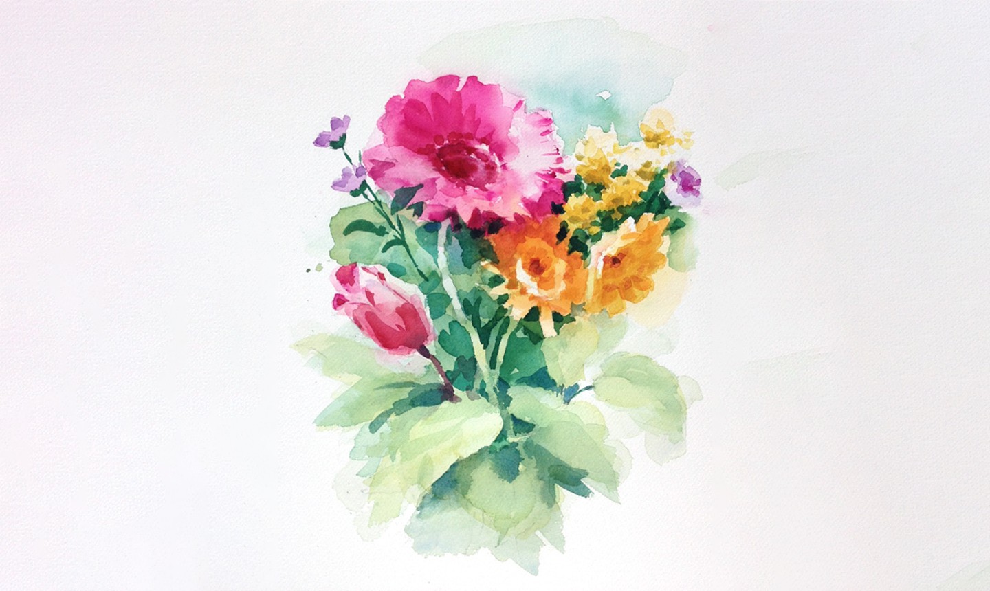 watercolor bouquet