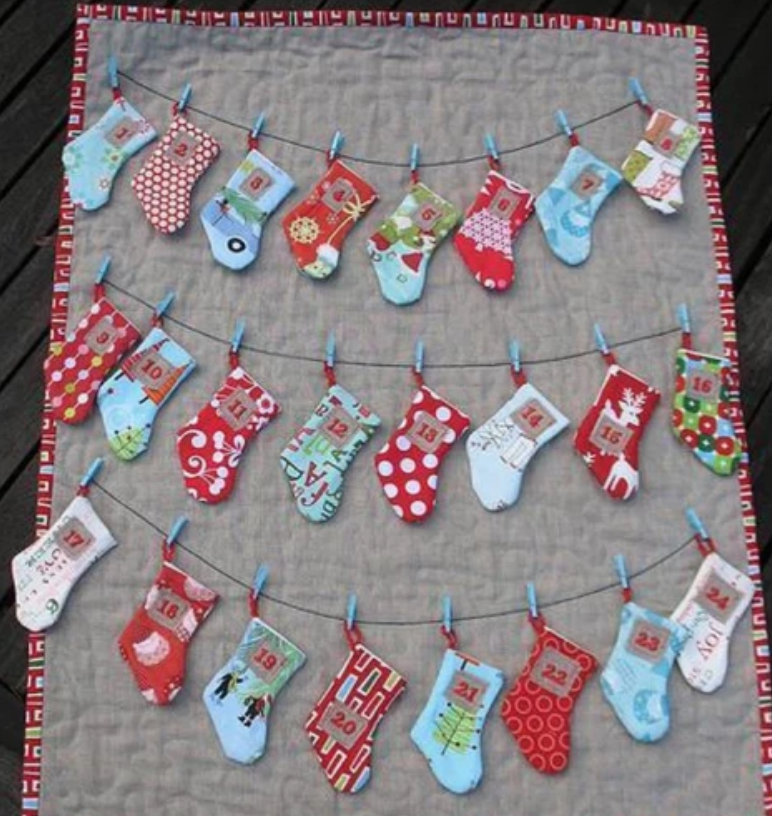 Quilted Christmas Stocking and Tree Skirt Patterns