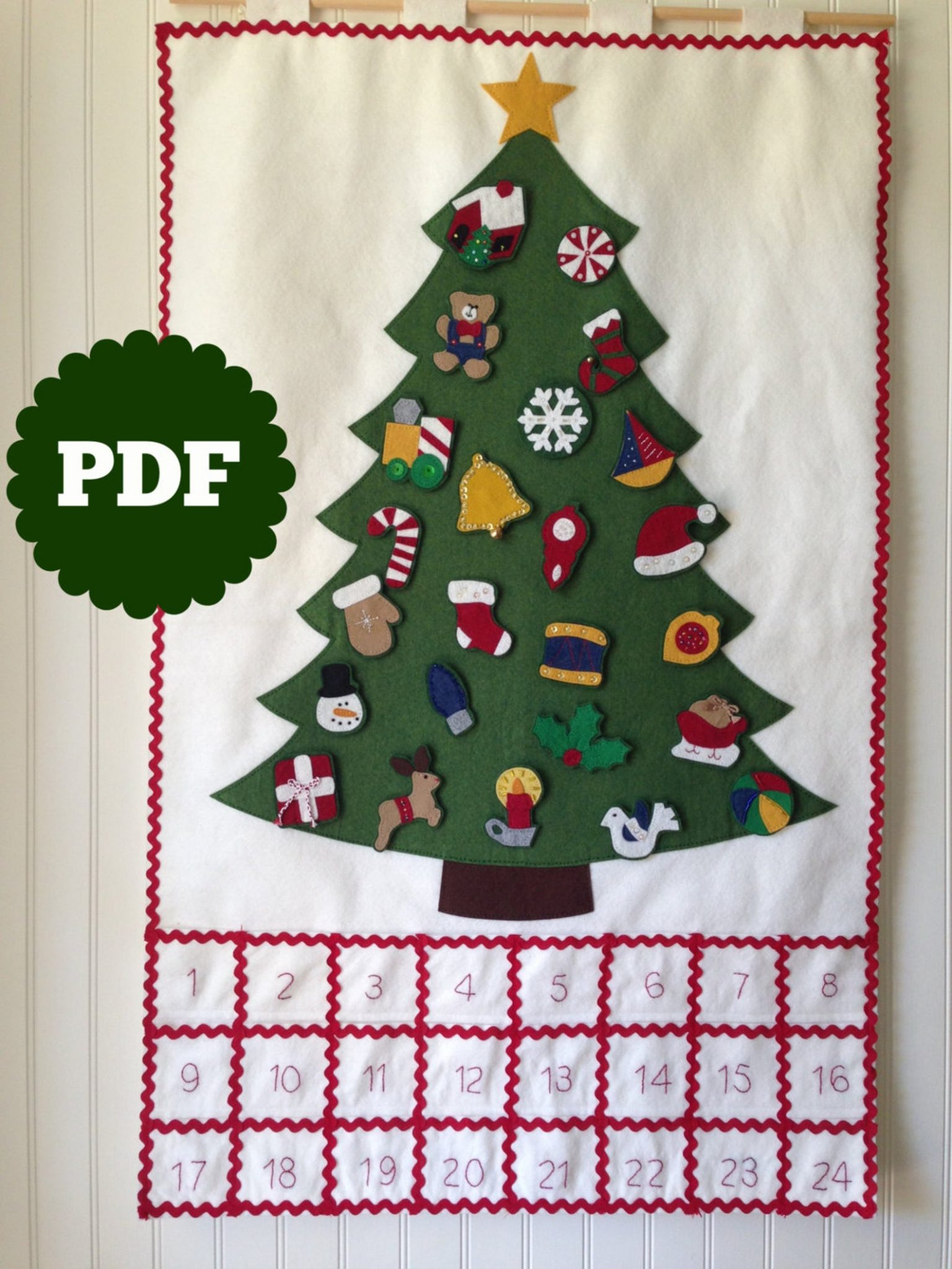 Quilted Advent Calendars to Count Down to Christmas | Craftsy